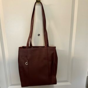 Burgundy tote